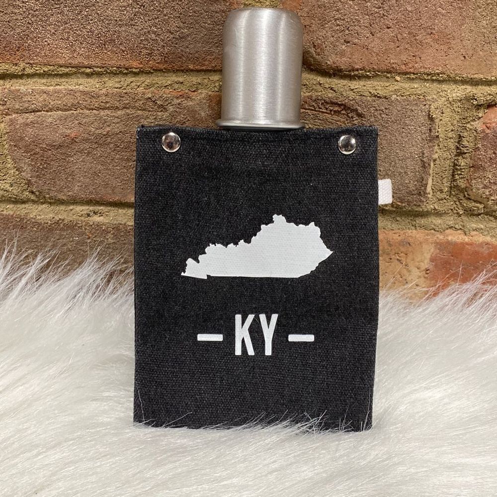 Kentucky Dark Gray Flask NWOT